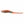 Side view of an orange and grey foam shoe insole