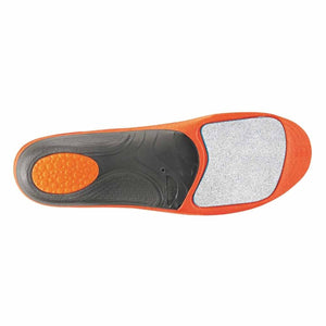 Sidas orange and black athletic shoe insole with grey forefoot pad