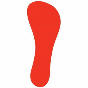 Sidas red foot shape graphic