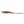 Side view of an orange and grey shoe insole