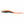 Side profile of an orange and black shoe insole