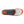 Orange and black shoe insole with a textured heel pad and grey forefoot insert