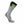 Sidas grey knee high heated ski sock with green and blue trim and battery attachment point