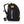 Sidas black backpack with yellow branding and white text on the side pocket