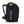 Black Sidas race backpack with shoulder straps and white text on the side