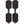 Pair of black rubber snowshoe traction cleats with textured tread patterns