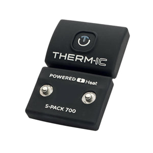 Therm-ic S-Pack 700 battery pack with power button and two metal snap connectors