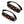 Sidas black ice cleats with orange traction studs and adjustable straps