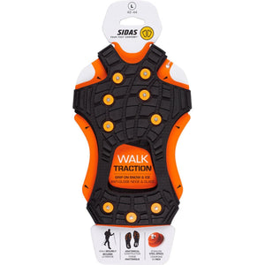 Sidas Walk Traction ice cleats with stainless steel spikes on retail packaging