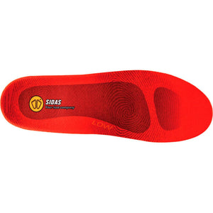 Sidas low arch red insole