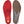 Sidas red insoles showing top and bottom views with carbon fiber arch support