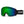 Smith Optics snow goggles with green mirrored lens and black strap