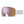 Smith Optics white snow goggles with a rose gold mirrored lens
