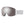 Smith white snow goggles with reflective silver lens