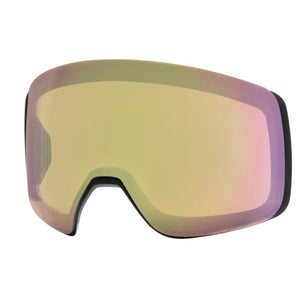 Smith Optics ski goggle replacement lens with gold and pink reflective coating