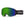 Smith snow goggles with black frame and green reflective lens