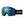 Smith Optics snow goggles with blue mirrored lens and black strap