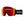 Smith ski goggles with red mirrored lens and black strap