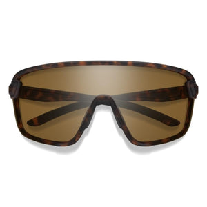 Smith Optics tortoise shell shield sunglasses with brown lenses