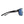 Smith Optics black sunglasses with blue mirrored lenses viewed from the side