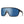 Smith Optics black frame sunglasses with blue mirrored shield lens