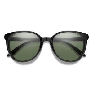 Smith Optics black round sunglasses with green lenses