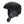 Matte black Smith Optics ski and snowboard helmet with ear pads and chin strap