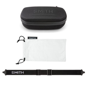 Smith protective eyewear case white microfiber pouch and black adjustable strap