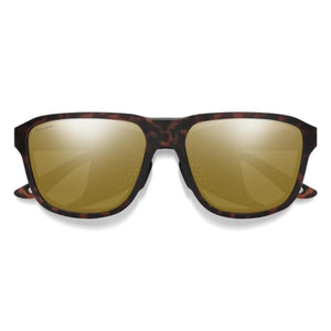 Smith Optics tortoise shell sunglasses with gold reflective lenses