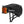 Smith Optics matte black mountain bike helmet with orange tinted goggles