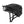 Matte black Smith Optics mountain bike helmet with integrated visor and adjustable chin strap