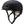 Matte black Smith Optics cycling helmet with visor and yellow interior accents