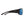 Smith Optics black sunglasses with blue mirrored lenses viewed from the side