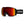Smith snow goggles with black frame and red reflective lens