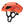 Smith Optics orange cycling helmet with black straps and mesh vents