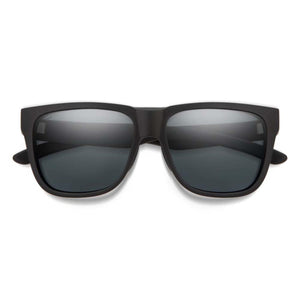 Smith Optics matte black sunglasses with dark grey polarized lenses