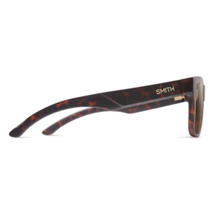 Side view of Smith Optics tortoise shell sunglasses