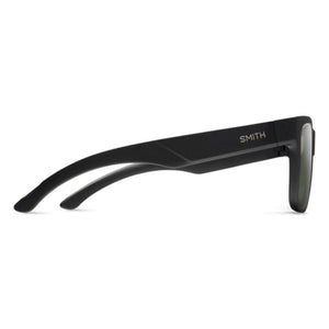 Side profile of black Smith sunglasses with matte finish