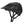 Matte black Smith Optics mountain bike helmet with visor and adjustable chin straps