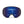 Smith Optics snow goggles with black frame and blue mirrored lens