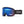 Smith Optics black snow goggles with blue mirrored lens