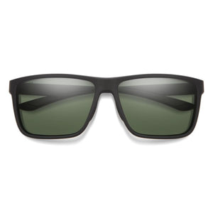 Smith Optics matte black sunglasses with dark green lenses