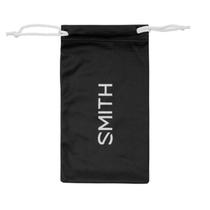 Black Smith Optics microfiber eyewear storage pouch with white drawstring