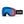 Smith Optics snow goggles with blue and purple mirrored lens and black strap