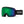 Smith Optics snow goggles with black frame and green reflective lens