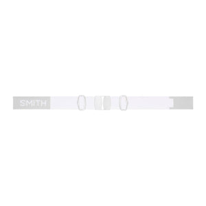 White Smith goggle strap with adjustable buckles