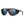 Smith matte black sunglasses with blue mirror lenses and side shields