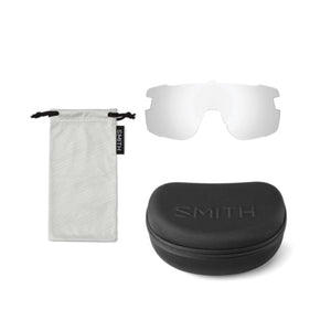 Smith Optics replacement lens with microfiber bag and protective hard case