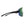 Smith Optics sunglasses with tortoise shell frame and green reflective lens viewed from the side