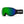Smith Optics snow goggles with green reflective lens and black strap
